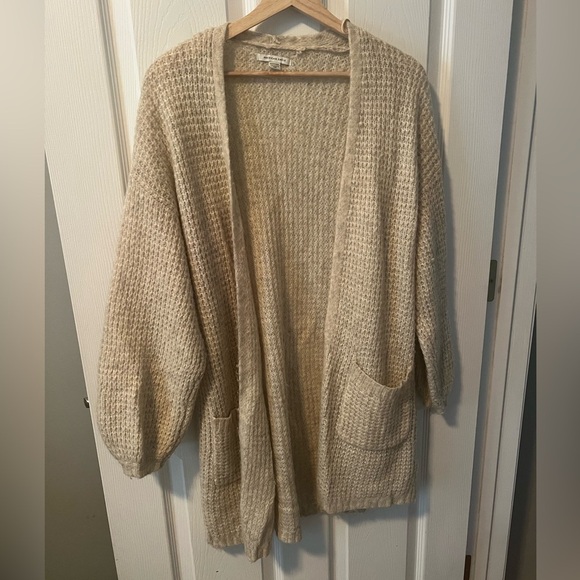 American Eagle Cozy Cream Open-Front Sweater/Cardigan Size XS - Picture 1 of 4